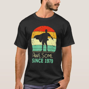 Flossing Boy Awesome Since 1979 43rd Birthday Mens T-Shirt