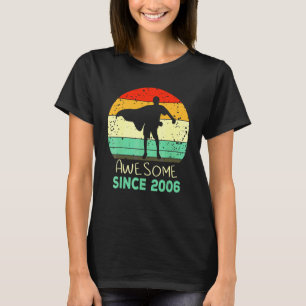 Flossing Boy Awesome Since 2006 16th Birthday Mens T-Shirt