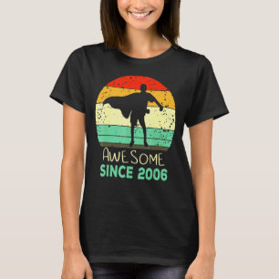 Flossing Boy Awesome Since 2006 16th Birthday Mens T-Shirt
