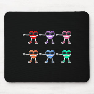 Flossing Hearts Valentines Day Floss Like A Boss B Mouse Mat