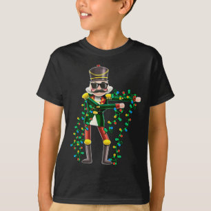 Flossing Nutcracker Funny Christmas Lights T-Shirt