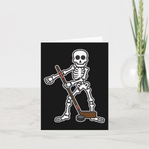 Flossing Skeleton Hockey Player Halloween Costume  Card
