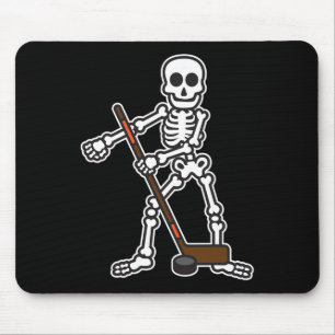 Flossing Skeleton Hockey Player Halloween Costume  Mouse Mat