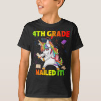 Flossing Unicorn 4th Grade Graduation 4th Grade Na
