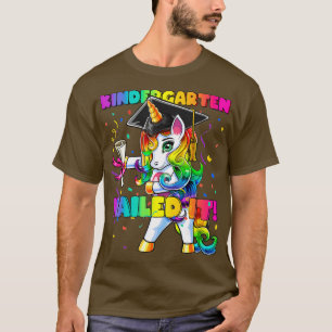Flossing Unicorn Kindergarten Graduation Cap Gift  T-Shirt