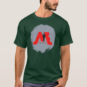 FloState Design "ME" Man Eruditely Red, Grey2 T-Shirt
