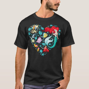 Flounder and Sebastian Collage Heart T-Shirt