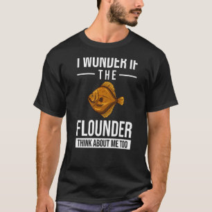 Flounder Fish Fishing Farmer T-Shirt