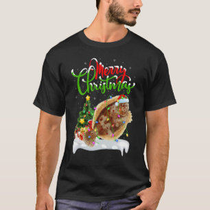 Flounder Fish Xmas Decoration Santa Flounder Chr T-Shirt