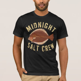 Flounder Gigging Midnight Salt Crew Fishing T-Shirt