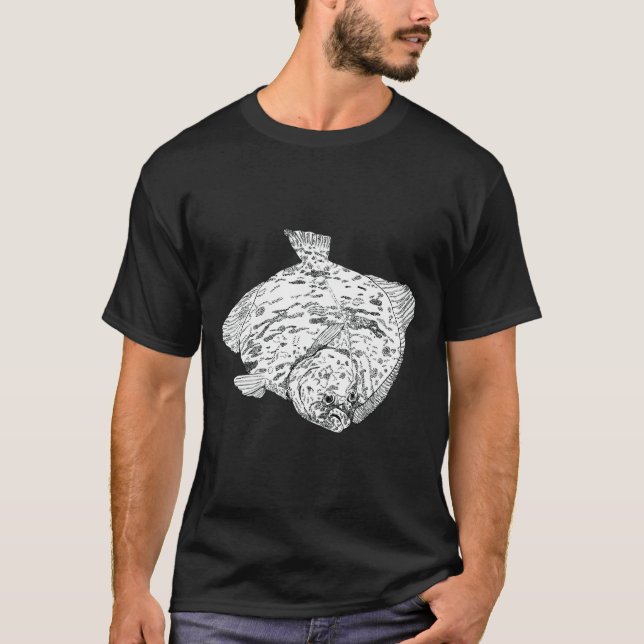 Flounder Love Fish T-Shirt (Front)