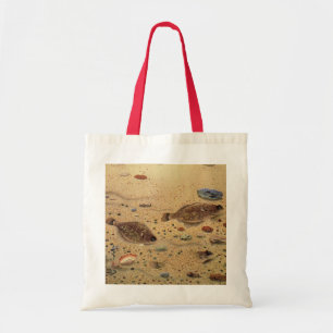 Flounders or Flat Fish, Vintage Marine Ocean Life Tote Bag