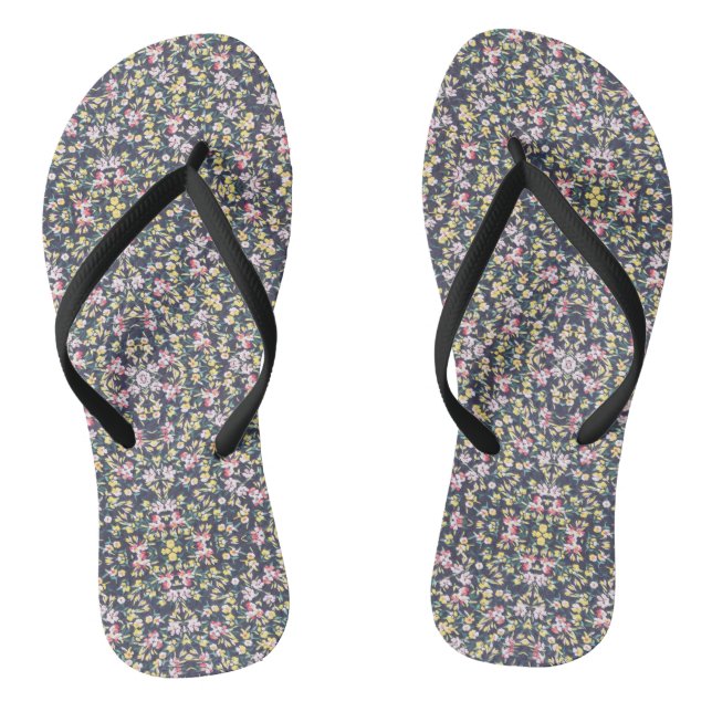 flour-blossoms Flip Flops (Footbed)