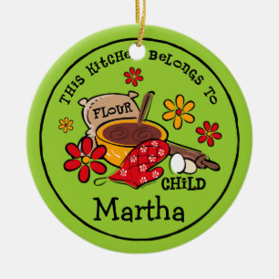 Flour Child Personalised Ornament