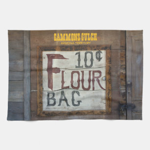 Flour for sale vintage kitchen towel design