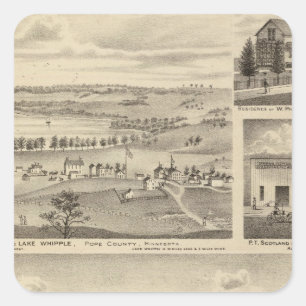 Flour Mills, Isenours Glenwood, Minnesota Square Sticker
