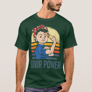Flour Power Funny Baking Mum Baker  T-Shirt