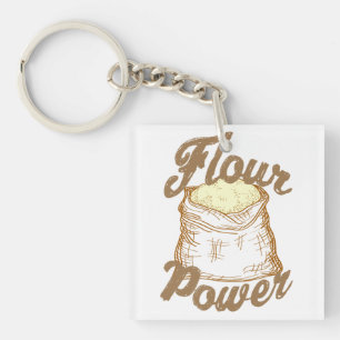 Flour Power Key Ring