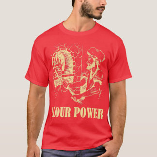 Flour Power Man At Work Baking Bakery Men 626  T-Shirt