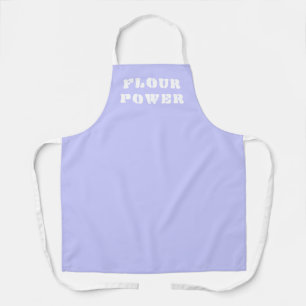 Flour Power Pastel Periwinkle Purple Apron
