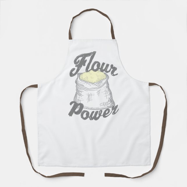 Flour Power T-Shirt Apron (Front)