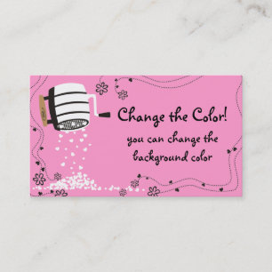 Flour sifter flowers baker baking business card