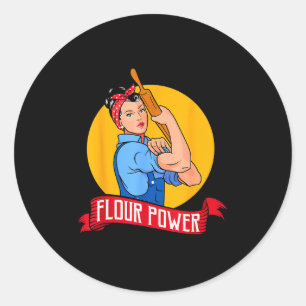 Flour Wer - Funny Baking & Pastry Baker - Baki Classic Round Sticker