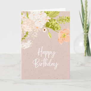 Floural Happy Birthday Card