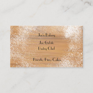 Floured Pastry Board Bakery Business Card