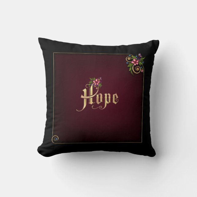 Flourina Hope Verse - Customisable Cushion (Front)