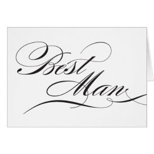 Flourish Best Man Reception Sign