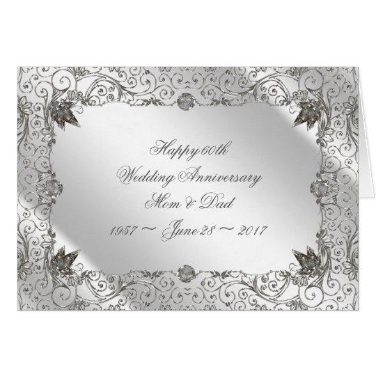  60th  Anniversary  Greeting  Cards  Zazzle co uk 