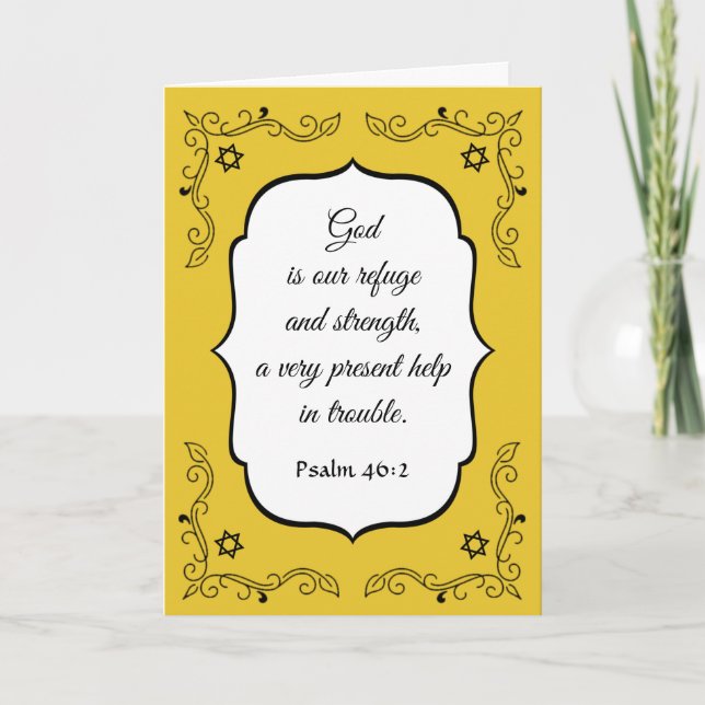 Flourish Encouragement Bible Verse Sympathy Card (Front)
