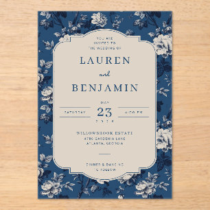 Flourish & Fête Wedding Acrylic Invitations
