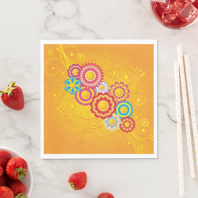 Flourish Flowers Paper Napkins (Creator Uploaded)