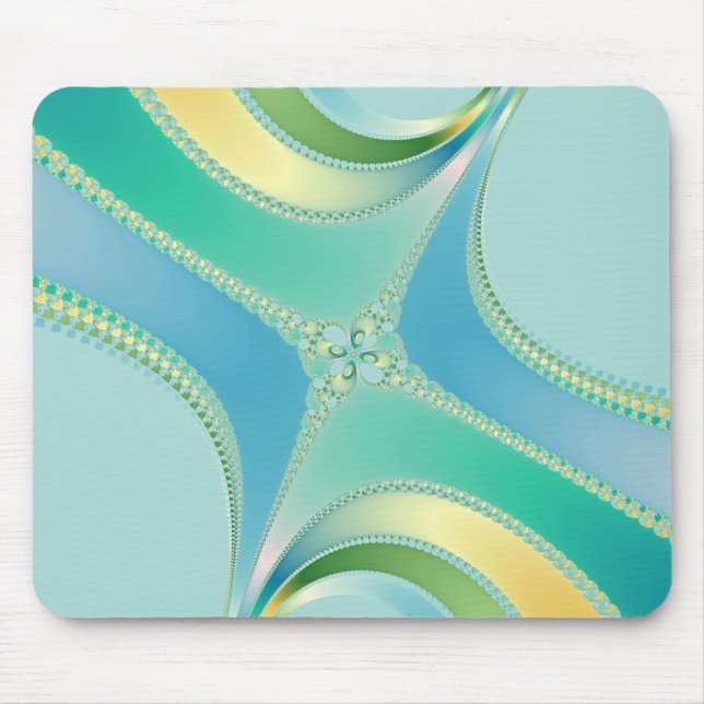 Flourish - Fractal Art Mouse Mat (Front)