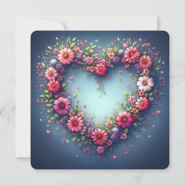 “Flourish in His Love” Greeting Card (Front)