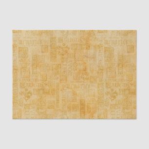 Flourish Inspirational Verse Faux Gold Tissue Paper