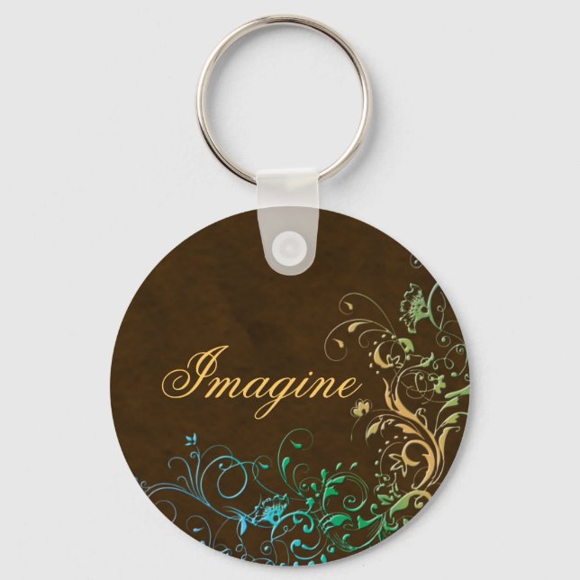 Flourish Keychain (Front)