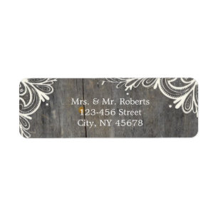 flourish swirls lace wood country wedding