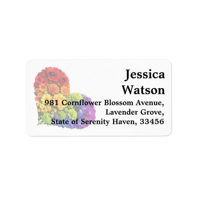 🌈 Flourish Together Address Label (Front)