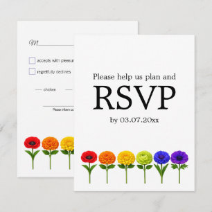 🌈 Flourish Together– with dietary Choices RSVP Card