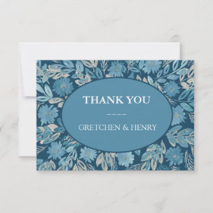 Flourish Watercolor Painting Thank You Card