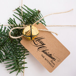 Flourished Calligraphy Merry Christmas Love Self-inking Stamp