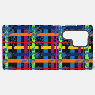 Flourished Pop Plaid Samsung Galaxy Case