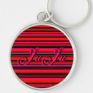 Flourished Stripe Key Ring