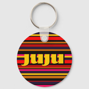 Flourished Stripe Key Ring