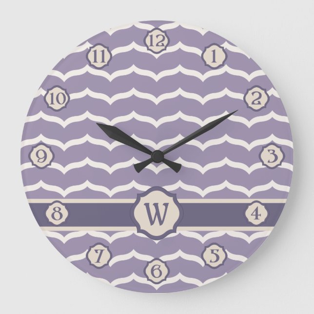 Flourished Zigzag Clock (Front)