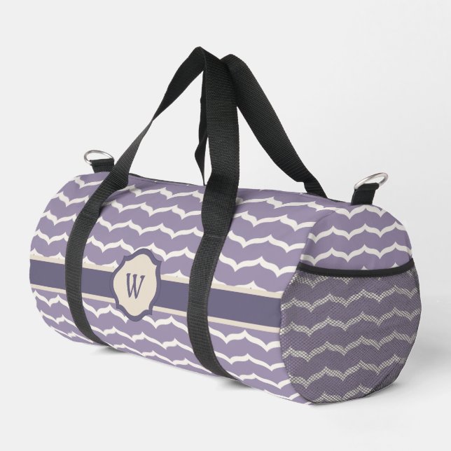 Flourished Zigzag Duffle Bag (Right Corner)