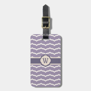 Flourished Zigzag Luggage Tag